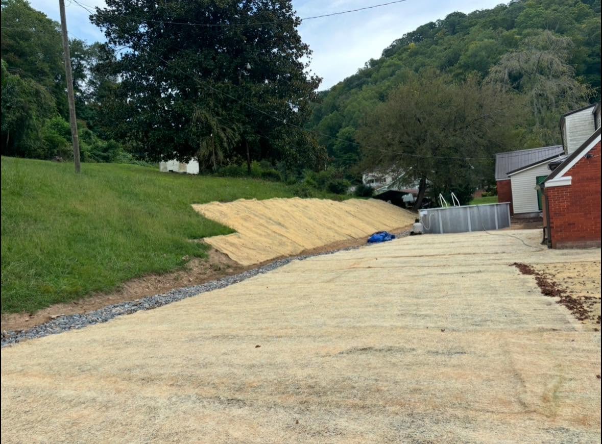 Premier Builders yard grading and seeding project in the tristate area